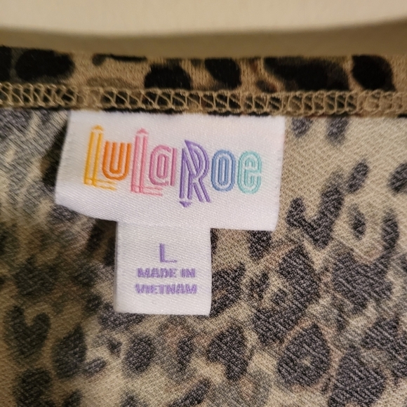 LuLaRoe Leopard Print Dress Size Large - Picture 2 of 3